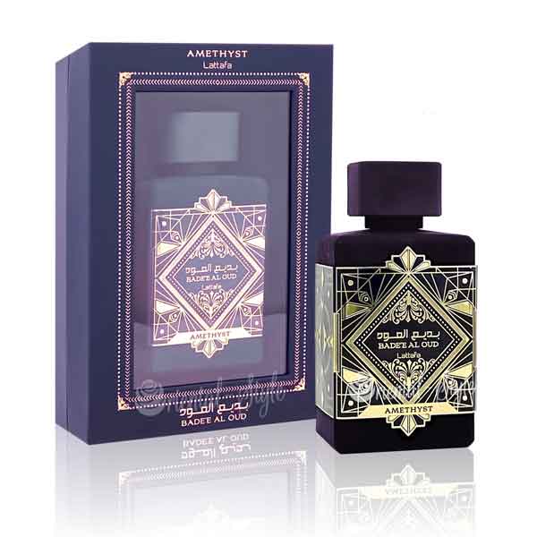 Bade’e-Al-Oud-Amethyst-Lattafa---Unisex-100ml-Eau-de-Parfum=-2 قیمت عطر و ادکلن بدیع العود آمتیست لطافه - زنانه و مردانه ۱۰۰ میل (ادوپرفیوم) فروشگاه اینترنتی گیلاس بیوتی