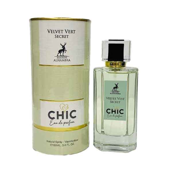 alhambra-velvet-vert-secret-chic-women-edp-100ml خرید عطر و ادکلن ولوت ورت سکرت چیک سبز الحمبرا - زنانه ۱۰۰ میل (ادوپرفیوم) فزوشگاه اینترنتی گیلاس بیوتی