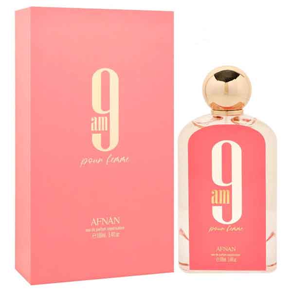 Afnan-Nine-AM-Pink-Perfume-and-Cologne---Women's-100-ml-(Eau-de-Parfum) خرید عطر و ادکلن ناین ای ام صورتی افنان - زنانه ۱۰۰ میل (ادوپرفیوم) فروشگاه اینترنتی گیلاس بیوتی