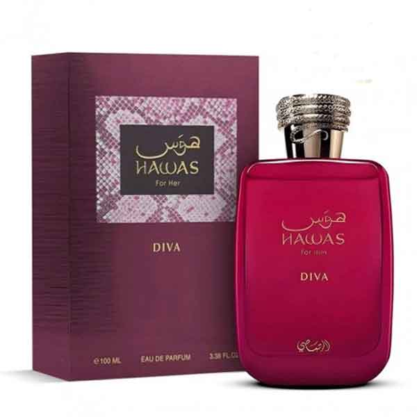 Perfume-and-Cologne-Hoss-Diva-Rasasi---Women's-100-ml-(Eau-de-Parfum) خرید عطر و ادکلن هوس دیوا رصاصی - زنانه ۱۰۰ میل (ادوپرفیوم) فروشگاه اینترنتی گیلاس بیوتی