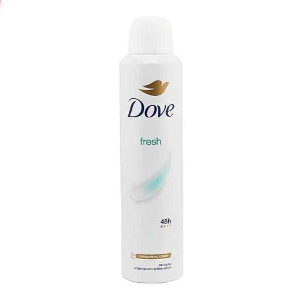 Dove-Antiperspirant-Spray---Women-250-ml خرید اسپری ضدتعریق داو فرش - زنانه ۲۵۰ میل فروشگاه اینترنتی گیلاس بیوتی
