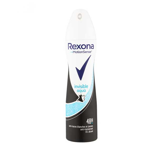 Rexona-Invisible-Aqua-Antiperspirant-Spray---Women-200-ml خرید اسپری ضدتعریق رکسونا اینویزیبل آکوا - زنانه ۲۰۰ میل فروشگاه اینترنتی گیلاس بیوتی