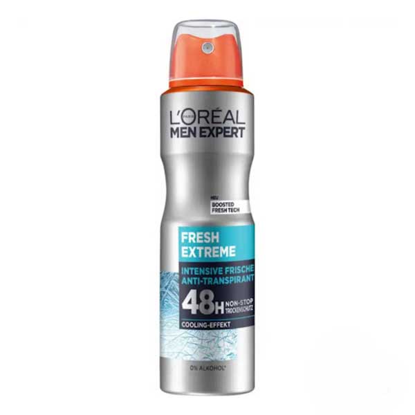 L'Oreal-Men-Expert-Fresh-Extreme-Antiperspirant-Spray---Men-250-ml خرید اسپری ضدتعریق لورآل من اکسپرت فرش اکستریم - مردانه ۲۵۰ میل فروشگاه اینترنتی گیلاس بیوتی